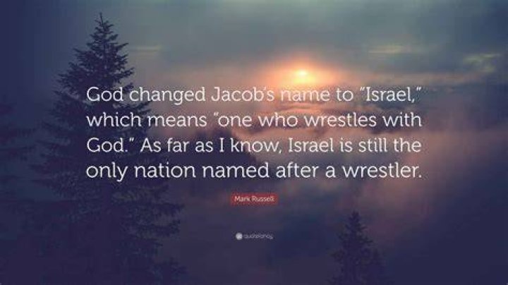 God Changed Jacob&rsquo;s Name To Israel Hebrew Israelite