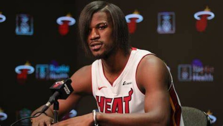 Jimmy Butler steals the show on NBA media day with &lsquo;emo&rsquo; phase look
