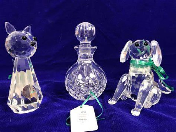 Just Added Galway Crystal Perfume Dabber, Sitting Cat And Sitting Dog