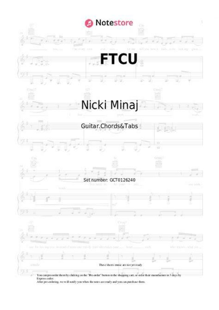 Nicki Minaj FTCU Chords Chordify