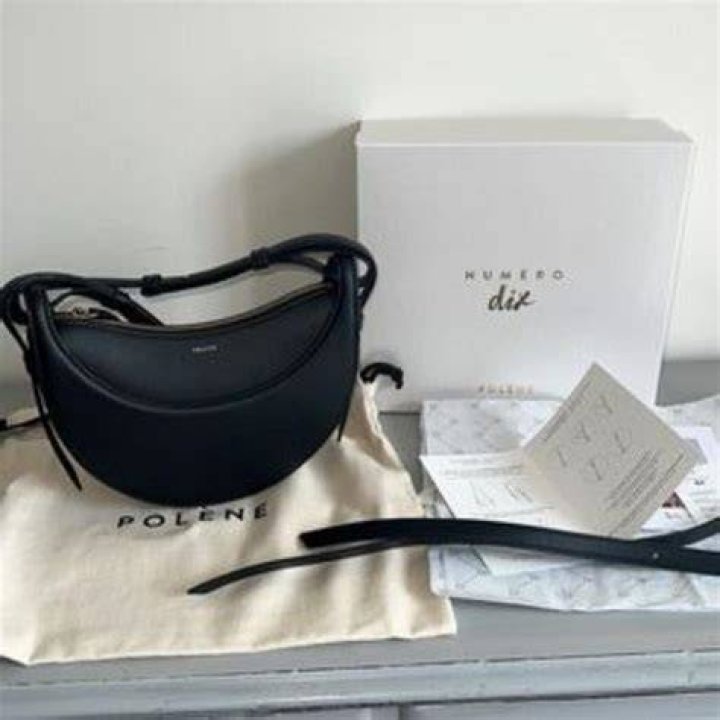 Number Ten Bag Monochrome Black Pol&egrave;ne Fashion, Street style bags