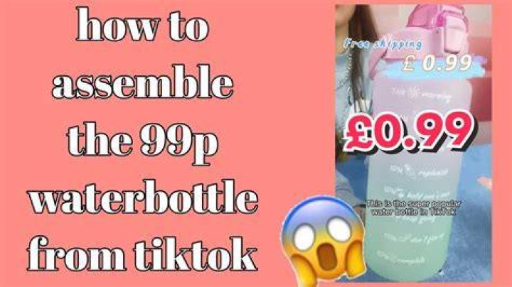 What Is The 99p TikTok Water Bottle And Where Can You Get It?