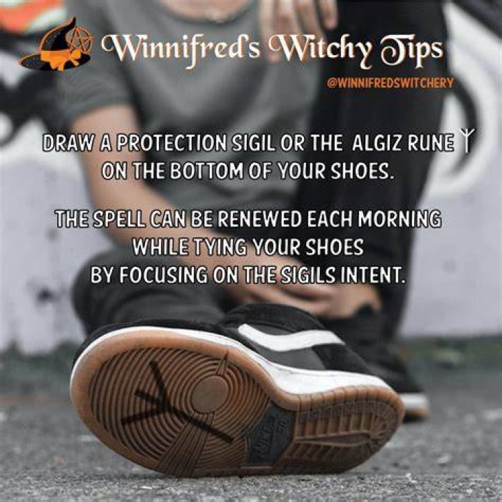 Witchy Tips Shoe Magic Protection spells, Witchy, Protection